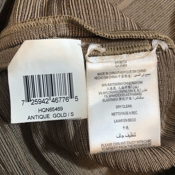 Herve Leger Gold Sequin Bandage Dress - Picture 11 of 17